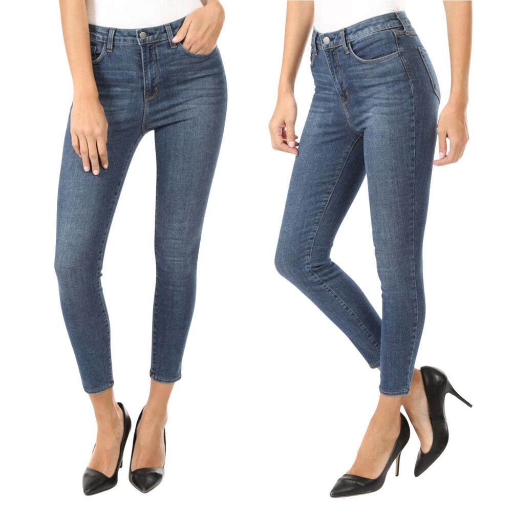 L'Agence Margot High Rise Ankle Skinny Dark Vintage Jean 31 Blue Jeans Classic